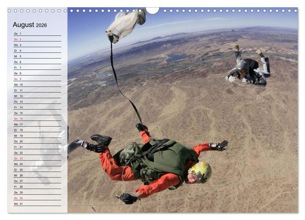 Produktbild: Fallschirmspringer. Absprung der U.S. Navy Seals (Wandkalender 2026 DIN A3 quer), CALVENDO Monatskalender