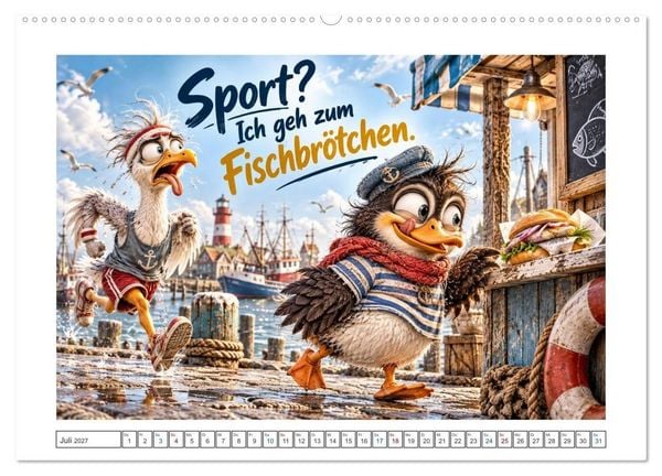 Produktbild: K&uuml;stenk&ouml;ppe (hochwertiger Premium Wandkalender 2027 DIN A2 quer), Kunstdruck in Hochglanz