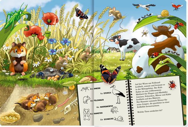 Produktbild: WimmelSuchBuch: Tiere &uuml;ber und unter der Erde (Buchbonus)