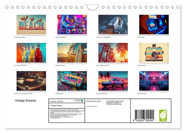 Produktbild: Vintage Dreams (Wandkalender 2026 DIN A4 quer), CALVENDO Monatskalender