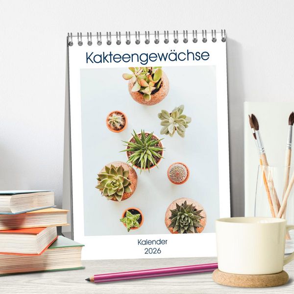 Produktbild: Kakteengew&auml;chse (Tischkalender 2026 DIN A5 hoch), CALVENDO Monatskalender