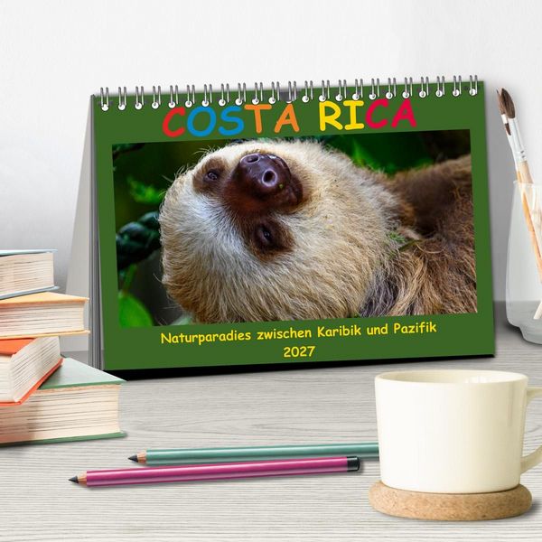 Produktbild: Costa Rica - Naturparadies zwischen Karibik und Pazifik (Tischkalender 2027 DIN A5 quer), CALVENDO Monatskalender