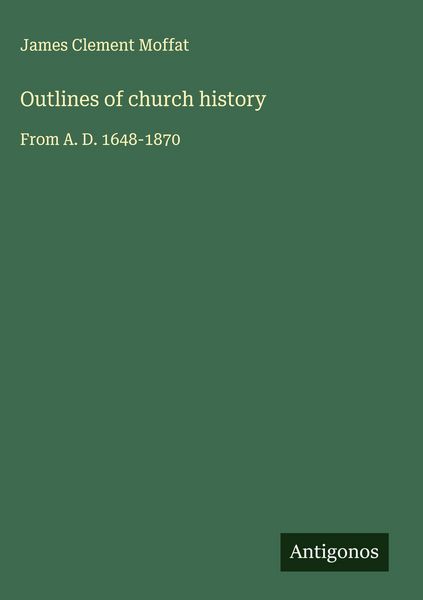 Produktbild: Outlines of church history