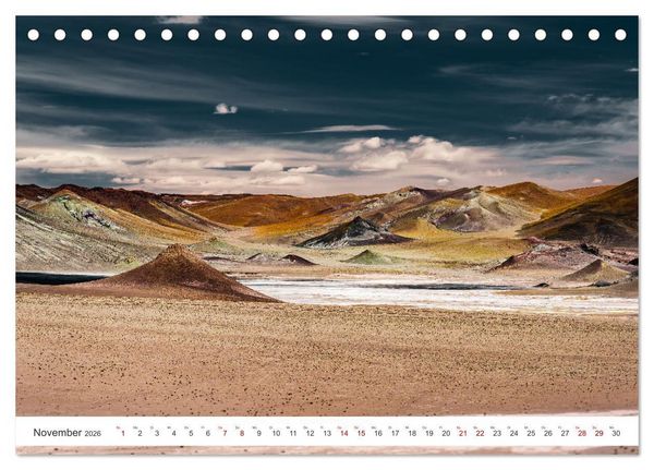 Produktbild: Chile - Die stille Kraft der Atacama (Tischkalender 2026 DIN A5 quer), CALVENDO Monatskalender