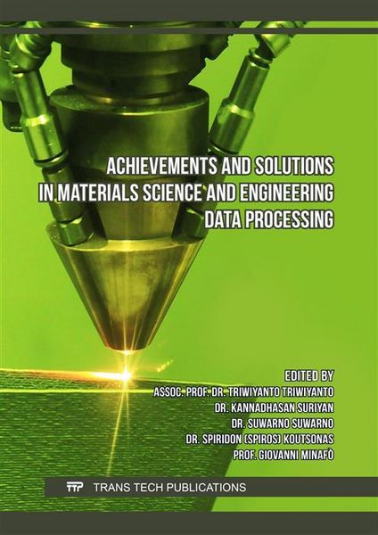 Produktbild: Achievements and Solutions in Materials Science and Engineering Data Processing