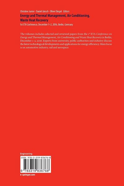 Produktbild: Energy and Thermal Management, Air Conditioning, Waste Heat Recovery