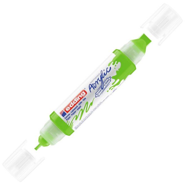 edding Acryl Double Liner 5400 gelbgrün 2-3mm/5-10mm