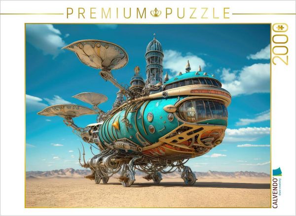 Produktbild: CALVENDO Puzzle Luftschiff-Fantasie | 2000 Teile Lege-Gr&ouml;&szlig;e 90x67cm Foto-Puzzle f&uuml;r gl&uuml;ckliche Stunden