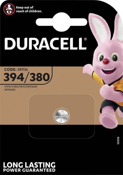 Duracell Knopfzelle 394 1.55 V 1 St. 84 mAh Silberoxid SR936