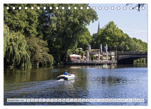 Produktbild: Hansestadt Hamburg (Tischkalender 2026 DIN A5 quer), CALVENDO Monatskalender