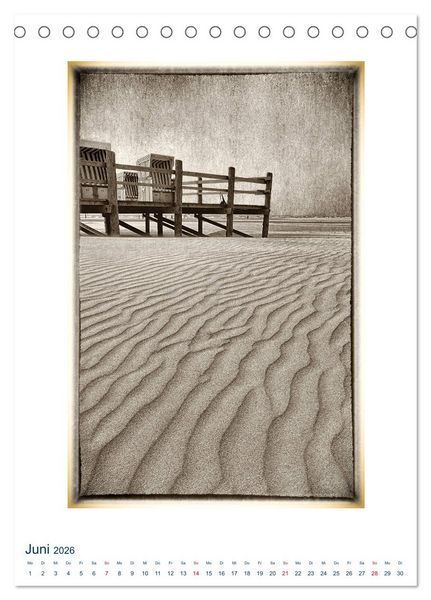 Produktbild: Nordseebrise - Bezauberndes Nordfriesland (Tischkalender 2026 DIN A5 hoch), CALVENDO Monatskalender
