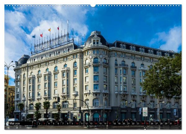 Produktbild: Metropole Madrid (hochwertiger Premium Wandkalender 2026 DIN A2 quer), Kunstdruck in Hochglanz