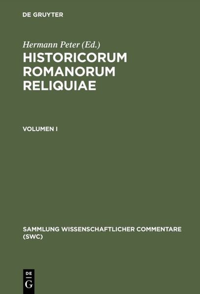 Produktbild: Historicorum Romanorum reliquiae. Volumen I