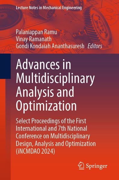 Produktbild: Advances in Multidisciplinary Analysis and Optimization