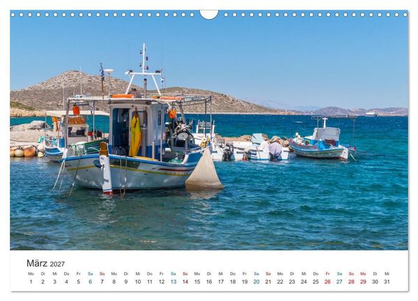 Produktbild: Leros - die Insel der G&ouml;ttin Artemis (Wandkalender 2027 DIN A3 quer), CALVENDO Monatskalender