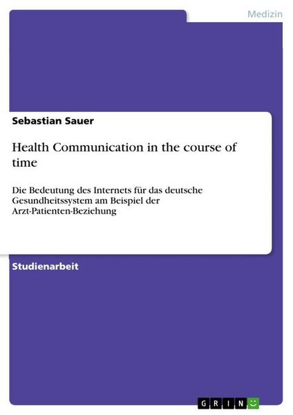 Produktbild: Health Communication in the course of time