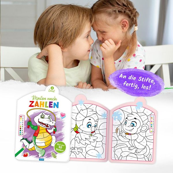 Produktbild: Tr&ouml;tsch Malen nach Zahlen 3. Level Malbuch