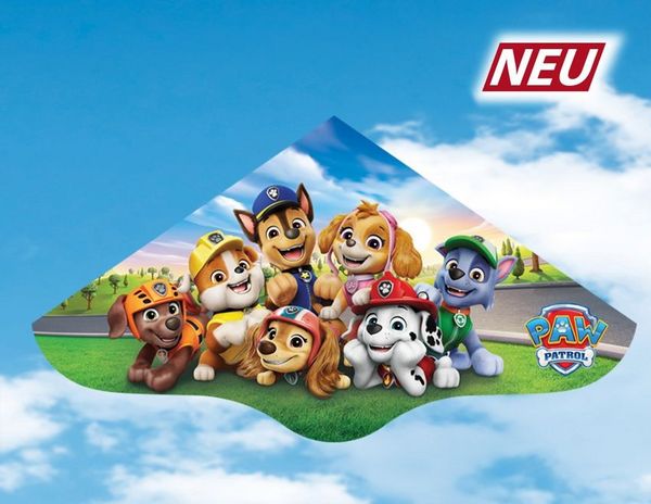 Produktbild: Paul G&uuml;nther 1281 - PAW Patrol Adventure, Einliner-Drachen aus robuster Folie, 98x53cm