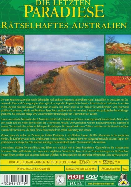 Produktbild: Die letzten Paradiese - R&auml;tselhaftes Australien
