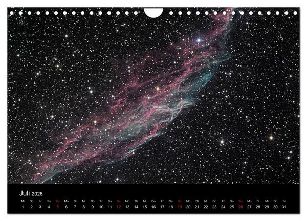 Produktbild: Atemberaubender Weltraum (Wandkalender 2026 DIN A4 quer), CALVENDO Monatskalender