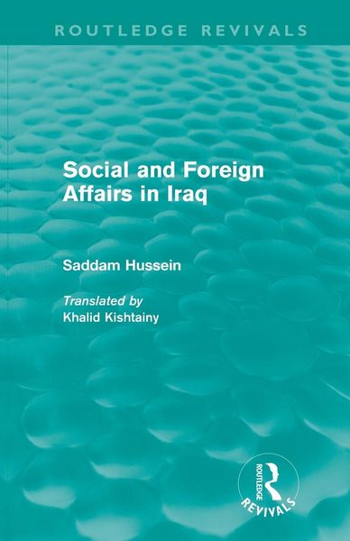 Produktbild: Social and Foreign Affairs in Iraq (Routledge Revivals)