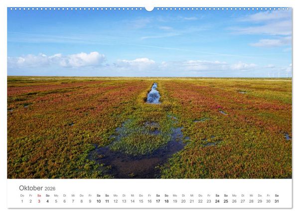 Produktbild: Nordfriesland (hochwertiger Premium Wandkalender 2026 DIN A2 quer), Kunstdruck in Hochglanz