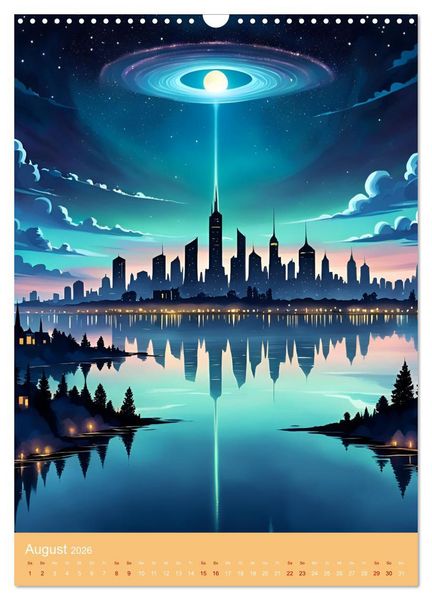Produktbild: Galaktische Tr&auml;ume (Wandkalender 2026 DIN A3 hoch), CALVENDO Monatskalender
