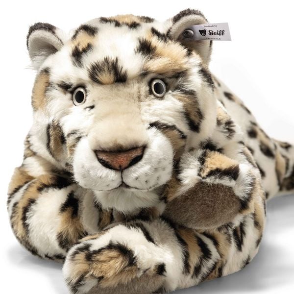Produktbild: Steiff 061691 - Schneeleopard Parddy, liegend, 55 cm, Pl&uuml;sch