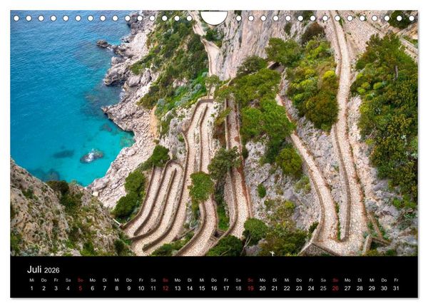 Produktbild: Amalfik&uuml;ste und Capri (Wandkalender 2026 DIN A4 quer), CALVENDO Monatskalender