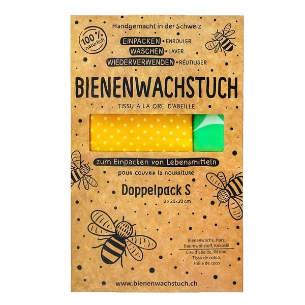Bienenwachstuch Doppelpack Small