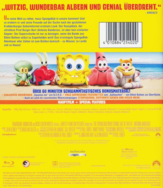 Produktbild: SpongeBob Schwammkopf - Schwamm aus dem Wasser
