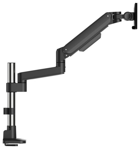Produktbild: SpeaKa Professional SP-MM-1050 Monitor-Tischhalterung 1 Display(s) 38,1 cm (15") - 101,6 cm (40") Schwarz/Silber Neigbar, Schwenkbar
