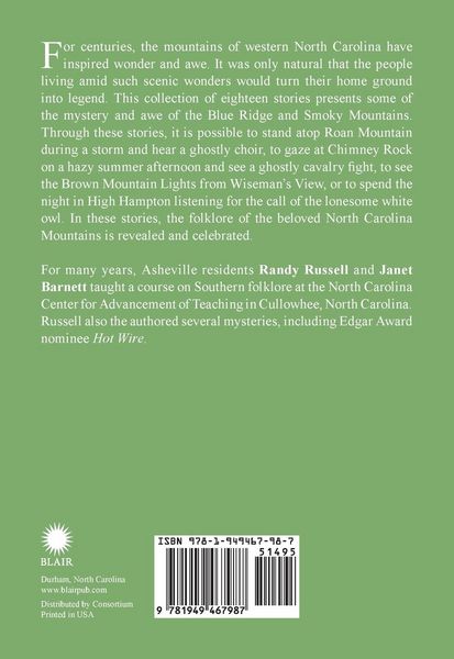 Produktbild: Mountain Ghost Stories and Curious Tales of Western North Carolina