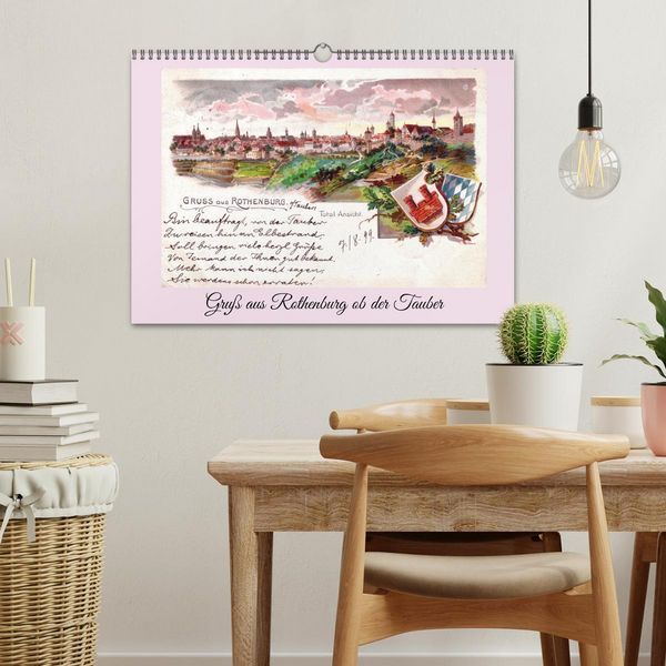 Produktbild: Gru&szlig; aus Rothenburg ob der Tauber (Wandkalender 2026 DIN A3 quer), CALVENDO Monatskalender