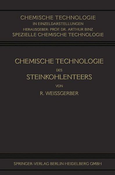 Produktbild: Chemische Technologie des Steinkohlenteers