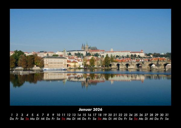 Produktbild: Prag 2026 Fotokalender DIN A3