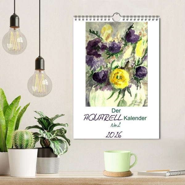 Produktbild: Der Aquarell-Kalender No.2 (Wandkalender 2026 DIN A4 hoch), CALVENDO Monatskalender