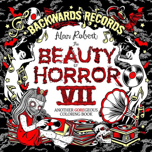 Produktbild: The Beauty of Horror 7: Backwards Records Coloring Book