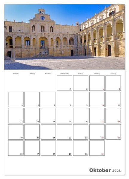 Produktbild: Faszinierendes Apulien (Wandkalender 2026 DIN A3 hoch), CALVENDO Monatskalender