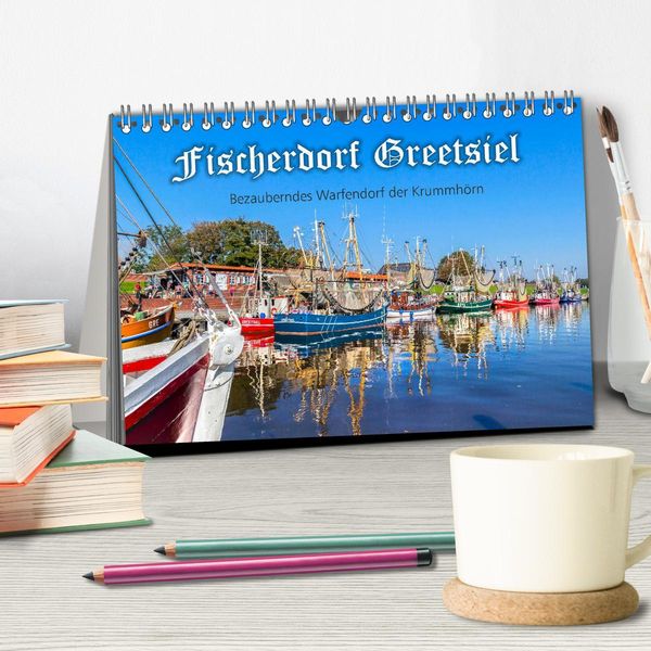 Produktbild: Fischerdorf Greetsiel (Tischkalender 2026 DIN A5 quer), CALVENDO Monatskalender