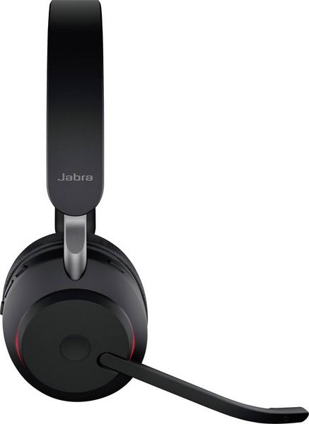 Produktbild: Jabra Evolve2 65 UC On Ear Headset Bluetooth&reg; Stereo Schwarz Lautst&auml;rkeregelung, Batterieladeanzeige, Mikrofon-Stummschaltung Telefon