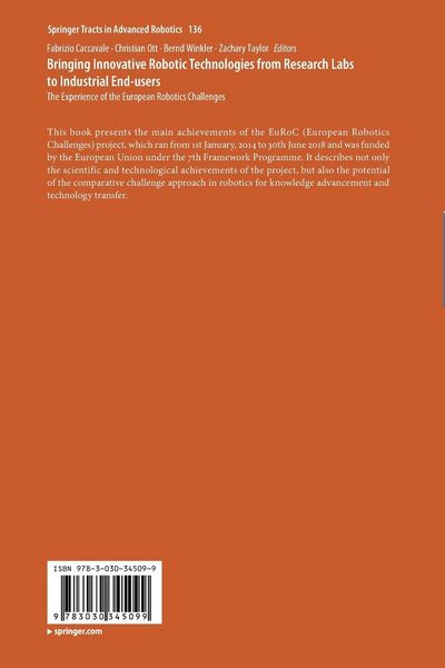 Produktbild: Bringing Innovative Robotic Technologies from Research Labs to Industrial End-users