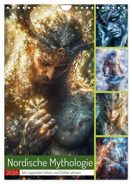 Produktbild: Nordische Mythologie (Wandkalender 2026 DIN A4 hoch), CALVENDO Monatskalender