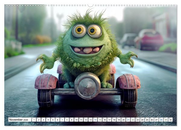 Produktbild: Monsterparade im Anmarsch (Wandkalender 2026 DIN A2 quer), CALVENDO Monatskalender