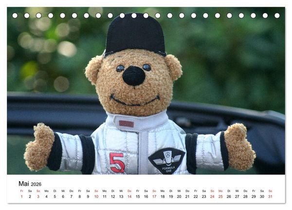 Produktbild: Teddys...jeder liebt sie (Tischkalender 2026 DIN A5 quer), CALVENDO Monatskalender