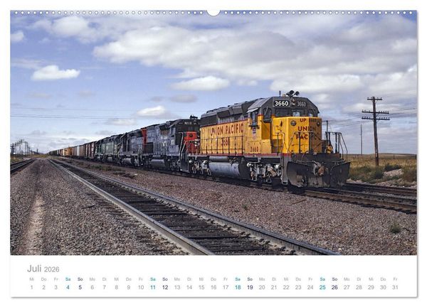 Produktbild: US Diesellokomotiven (Wandkalender 2026 DIN A2 quer), CALVENDO Monatskalender
