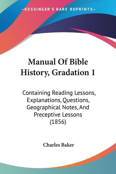 Produktbild: Manual Of Bible History, Gradation 1