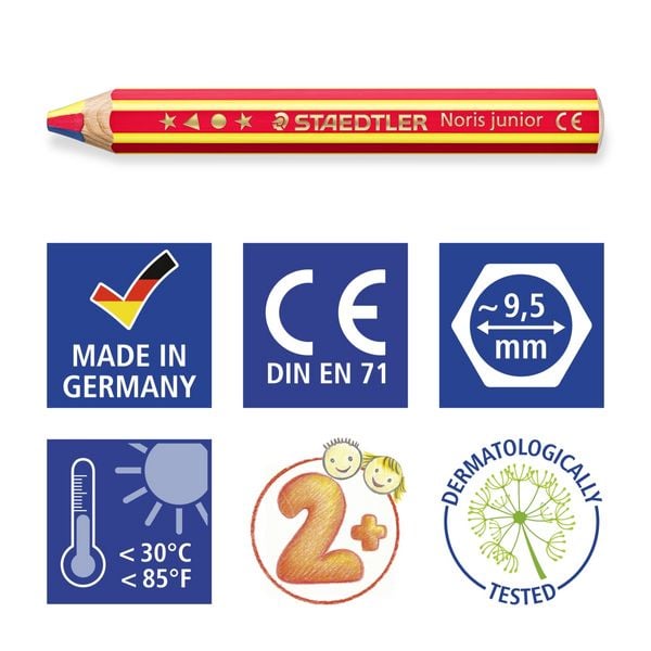 Produktbild: STAEDTLER Buntstifte Noris junior, Regenbogenstift, Blisterkarte