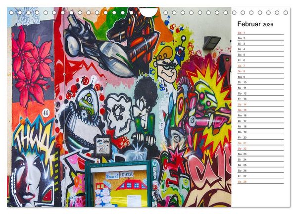 Produktbild: Graffiti (Wandkalender 2026 DIN A4 quer), CALVENDO Monatskalender