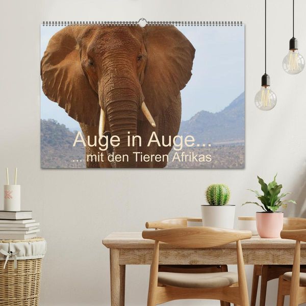 Produktbild: Auge in Auge mit den Tieren Afrikas (Wandkalender 2026 DIN A2 quer), CALVENDO Monatskalender